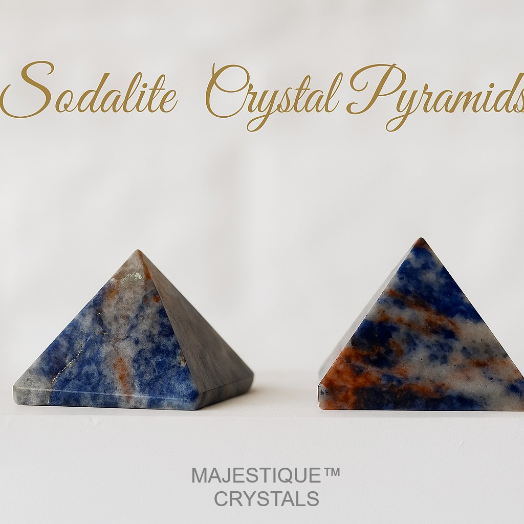 Sodalite Crystal Pyramids