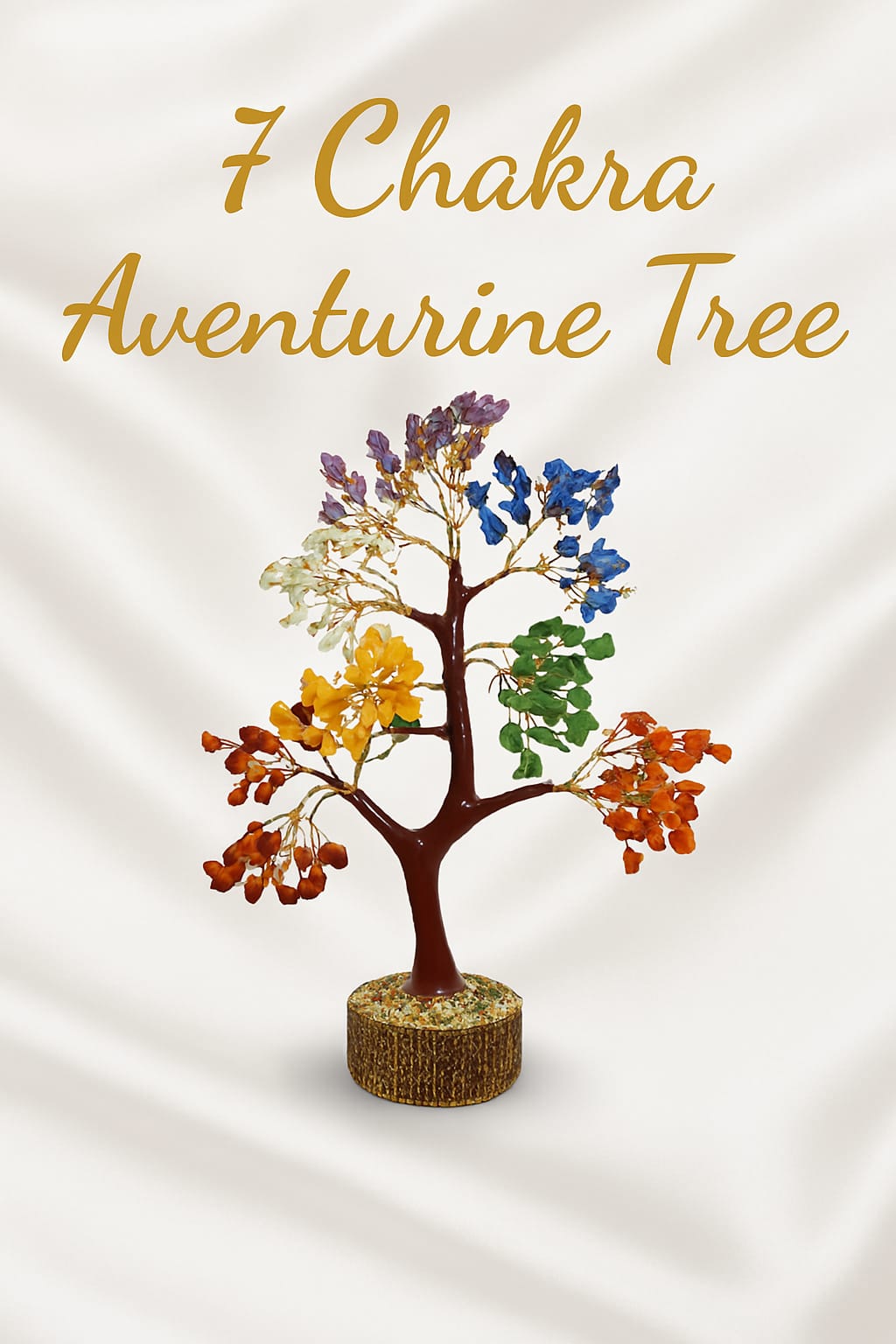 7 Chakra Aventurine Crystal Tree view 2