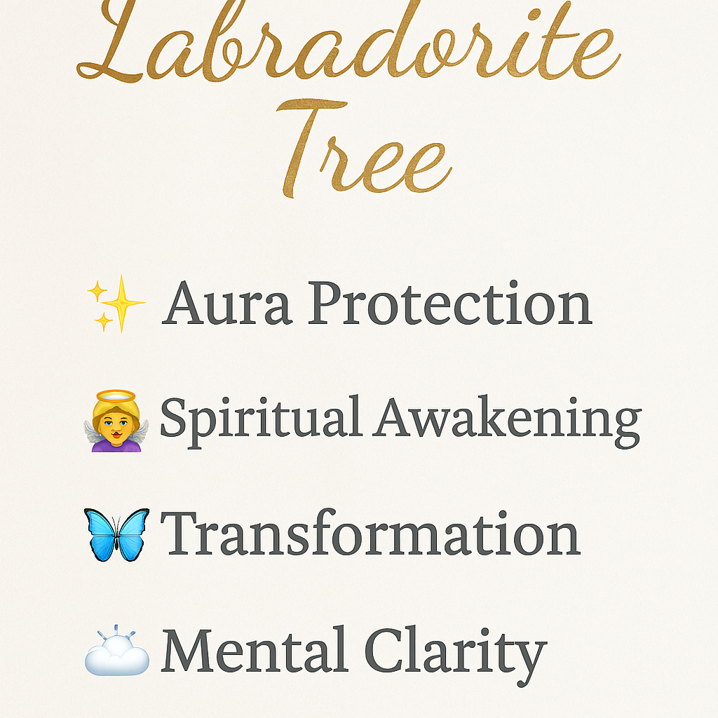 Labradorite Crystal Tree view 2