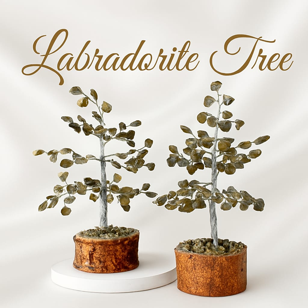 Labradorite Crystal Tree view 3